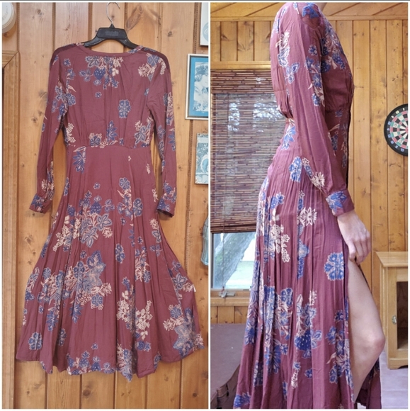 TRADED. Free People Miranda Midi Dress Sz 2 EUc! - Picture 3 of 8